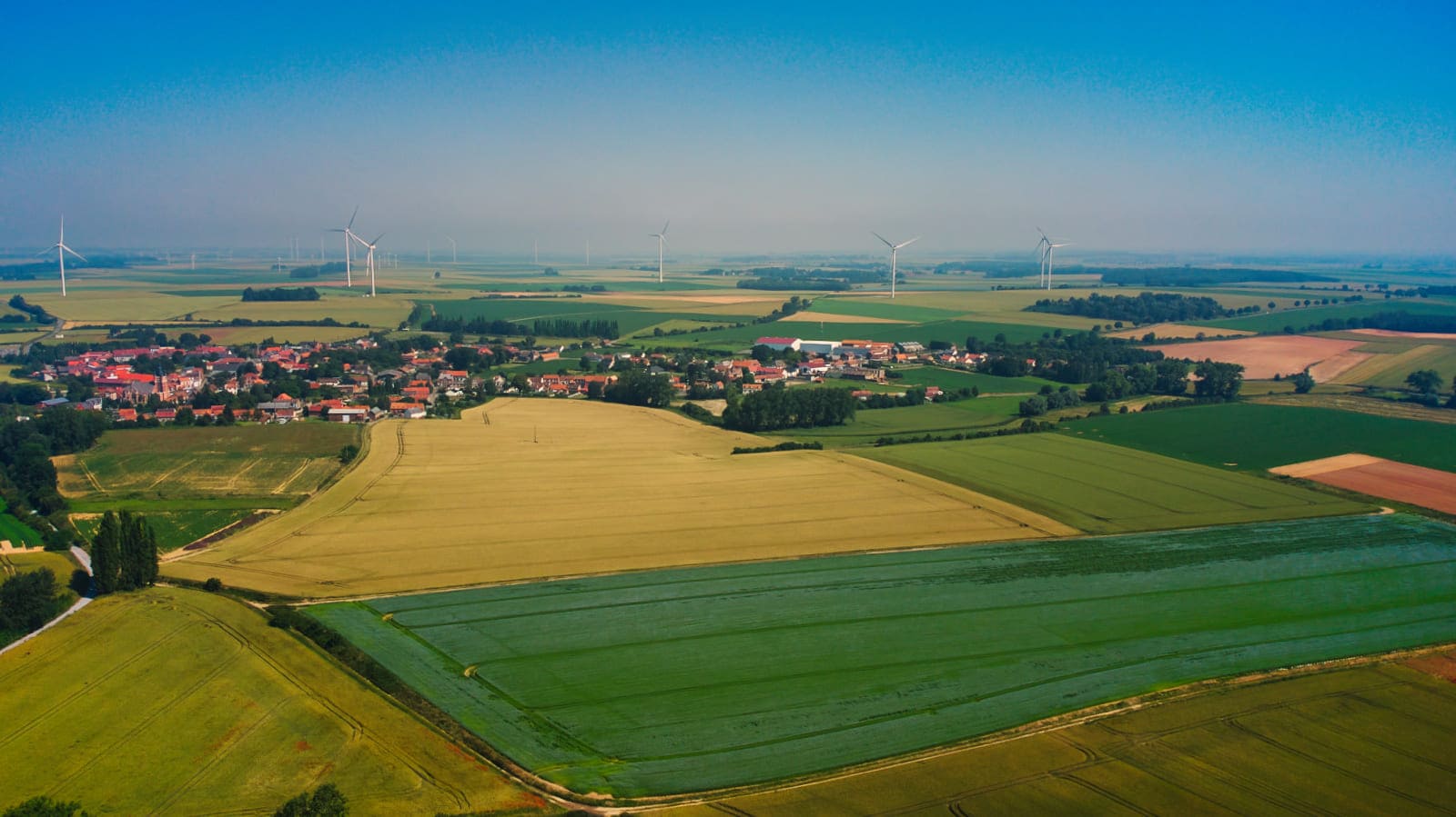 Vue aérienne de Quéant